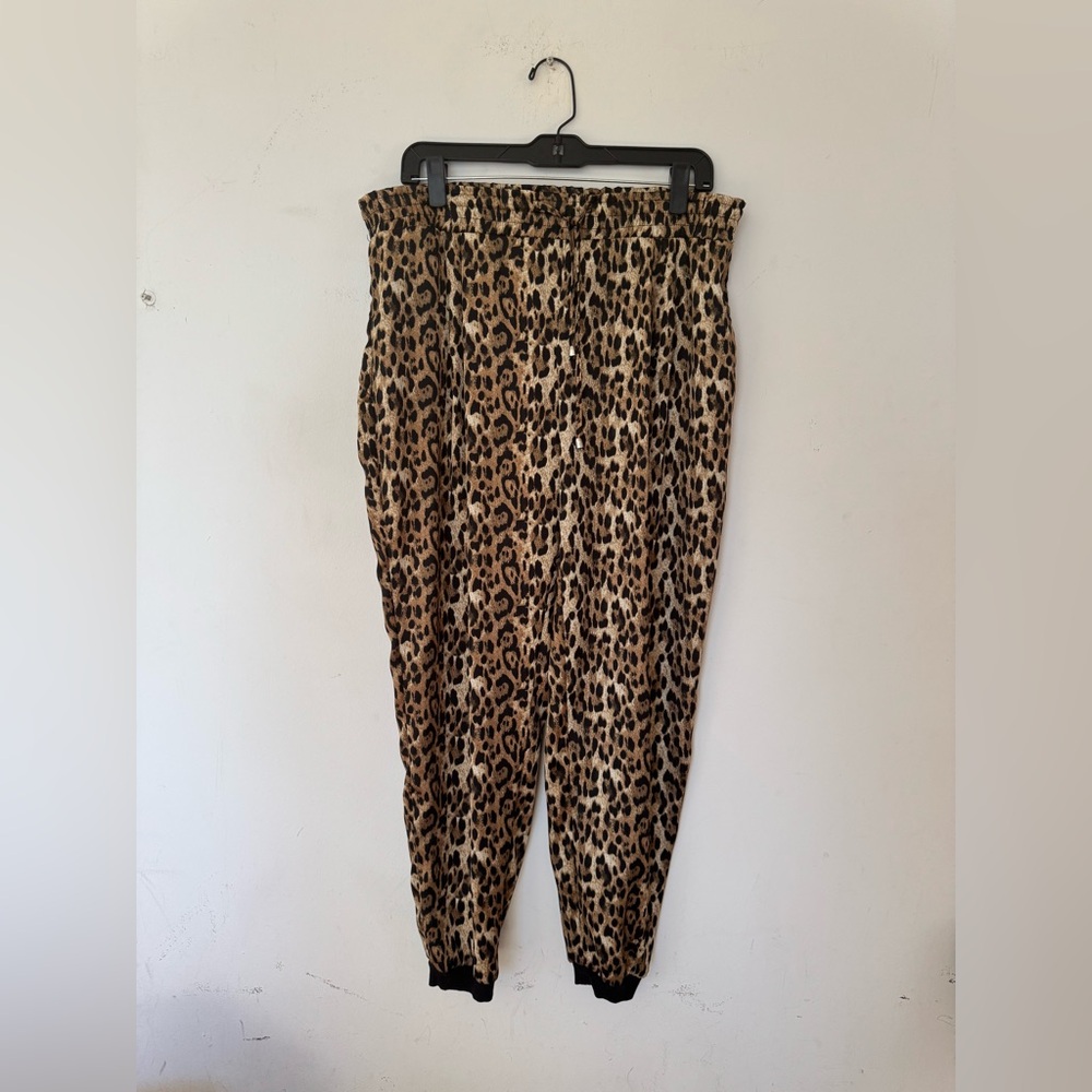 Zara Leopard Print Joggers